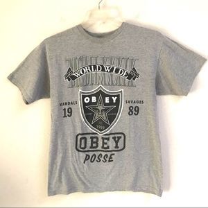 Obey Posse “Raiders“‎ style T-shirt M